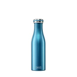 Butelka termiczna, stalowa, 0,5 l, niebieska perłowa