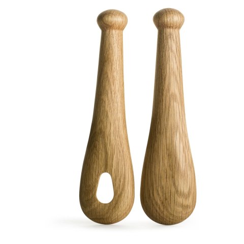 Dębowe łyżki do sałaty, 24 cm