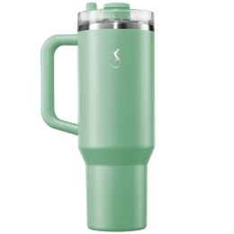 Kubek termiczny, stal nierdzewna, 1,2 l, zielony