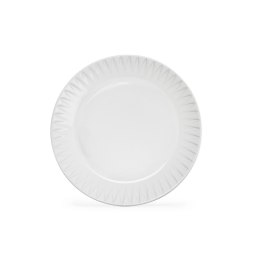 Talerz, biały, ceramika, śred. 20 cm