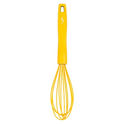Wąska trzepaczka, silikon, 28 cm, żółta
