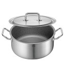 Garnek niski z powłoką nieprzywierającą, stal nierdzewna, śred. 24 cm, 4,7 l