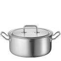 Garnek niski z powłoką nieprzywierającą, stal nierdzewna, śred. 24 cm, 4,7 l