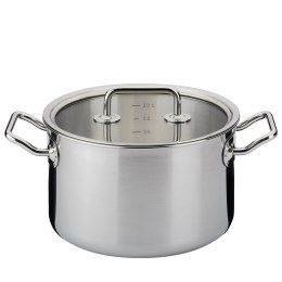 Garnek z pokrywą, 3,7 l, śred. 20 x 12 cm, stal nierdzewna 18/0/szkło