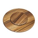 Obrotowa deska do serwowania typu "lazy susan", drewno akacji, śred. 40,5 cm