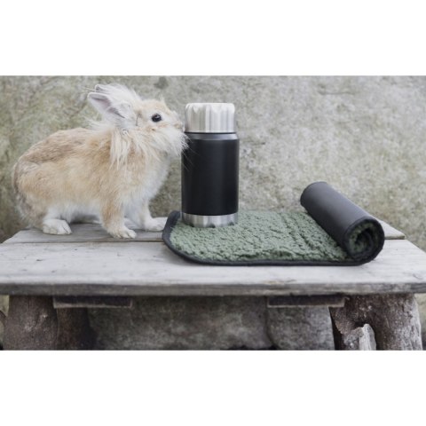 Termos obiadowy ze składaną łyżką Mark, stal nierdzewna/miedź, 0,6 l, śred. 9 x 20 cm, czarny