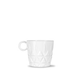 Zestaw filiżanek piknikowych, 4 szt., biały akryl, 0,2 l, śred. 8 x 8 cm