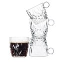 Zestaw filiżanek piknikowych, 4 szt., przezroczysty akryl, 0,2 l, śred. 8 x 8 cm