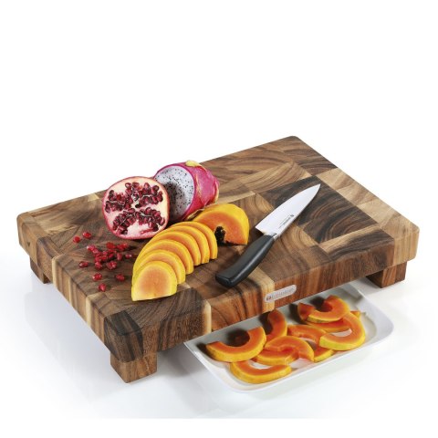 Blok do krojenia typu end grain, drewno akacji, 45 x 30 x 8,5 cm