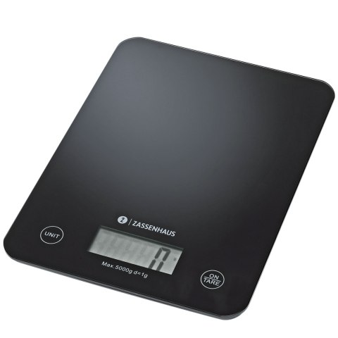 Elektroniczna waga kuchenna, ładowana przez USB, 21,5 x 16 cm, czarna