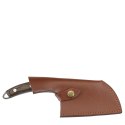 Nóż szefa kuchni w pokrowcu, 12 cm, stal/drewno pakka