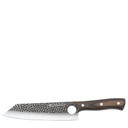 Nóż szefa kuchni w pokrowcu, 19 cm, stal/drewno pakka