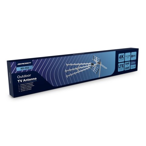 Antena zewnętrzna kierunkowa TV ultra HD 4K Berdsen BD-952