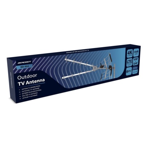 Antena zewnętrzna kierunkowa TV ultra HD 4K Berdsen BD-954