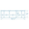 Basen ogrodowy stelażowy 366 x 122 cm zestaw 18w1 Bestway 56420