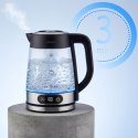 Czajnik elektryczny szklany z regulacją temperatury 1,8l 2200W Berdsen BD-715