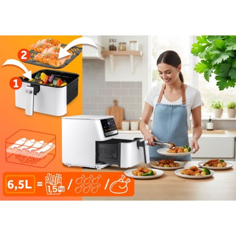 Frytkownica beztłuszczowa Air fryer Berdsen BD-662 biała
