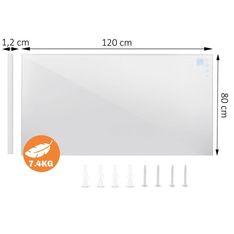 Grzejnik na podczerwień promiennik podczerwieni 960 W Berdsen BD-989 pilot WiFi aplikacja