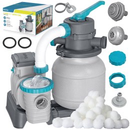 Pompa piaskowa do basenów + kulki filtracyjne 6056 l/h Bestway 58497