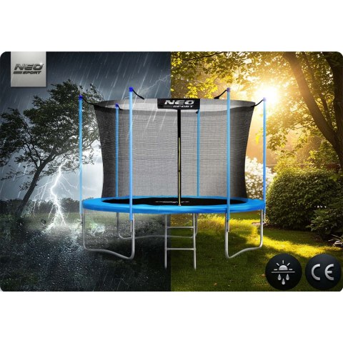 Trampolina ogrodowa 10ft/312cm z siatką wewnętrzną i drabinką Neo-Sport