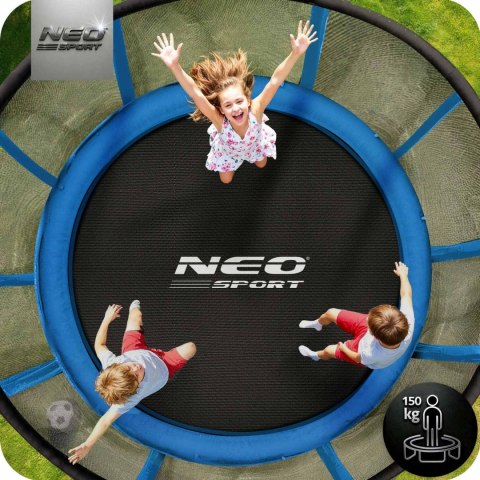 Trampolina ogrodowa 10ft/312cm z siatką zewnętrzną i drabinką Neo-Sport