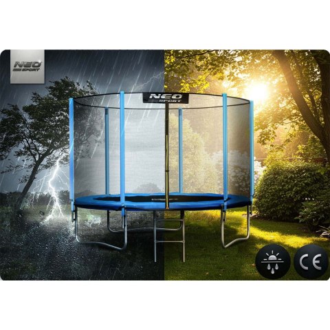 Trampolina ogrodowa 10ft/312cm z siatką zewnętrzną i drabinką Neo-Sport