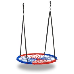 Huśtawka bocianie gniazdo SWINGO 95 cm niebiesko-czerwona