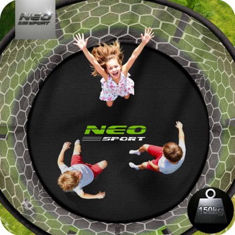 Trampolina ogrodowa 10ft/312cm z siatką wewnętrzną i drabinką Neo-Sport