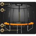 Trampolina ogrodowa profilowana 10ft/312cmz siatką wewnętrzną Neo-Sport