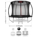 Trampolina ogrodowa profilowana 10ft/312cmz siatką wewnętrzną Neo-Sport