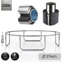 Trampolina ogrodowa 12ft/374cm z siatką zewnętrzną i drabinką Neo-Sport
