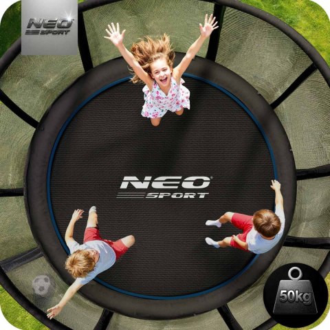Trampolina ogrodowa 6ft/183cm z siatką zewnętrzną i drabinką Neo-Sport
