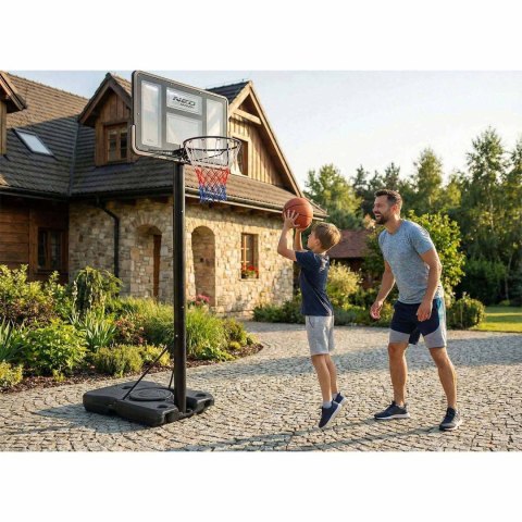Kosz do koszykówki regulowany 135-300cm stabilny duży Neo-Sport NS-282