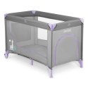 Łóżeczko turystyczne + materac + torba 123,5 x 64 x 76 cm RK-240 szaro-lawendowe
