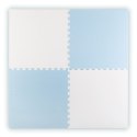 Duża mata piankowa puzzle Ricokids 60x60 cm 4 szt. niebiesko-biała