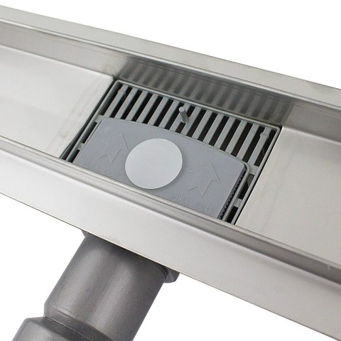 Odpływ podłogowy wydajny 120cm Befliesbar z syfonem niskim 35l/min