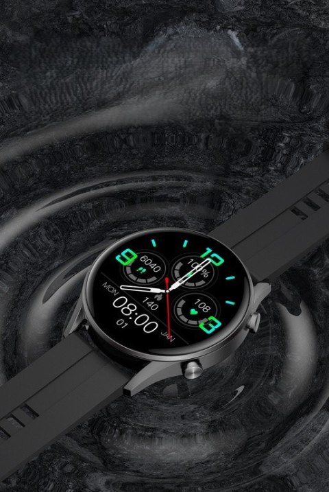 SMARTWATCH MĘSKI G. Rossi SW019-3 black/red (sg014c) PROWADZENIE ROZMÓW