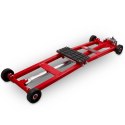 Podnośnik nożycowy BITUXX 2,5T płaska platforma 11-48cm na korbę ręczną CZERWONY