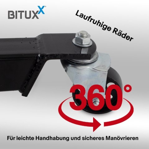 Podnośnik skrzyni biegów / silnika hydrauliczny z platformą, do 500 kg, BITUXX