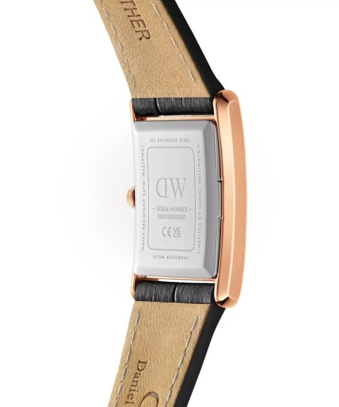 ZEGAREK DAMSKI DANIEL WELLINGTON Bound Black Crocodile Rose Gold DW00100693 + BOX