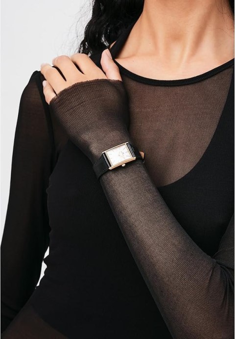 ZEGAREK DAMSKI DANIEL WELLINGTON Bound Black Crocodile Rose Gold DW00100693 + BOX