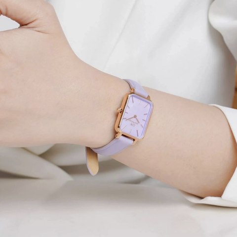 ZEGAREK DAMSKI DANIEL WELLINGTON Quadro Lavender Mop 20mm DW00100637 + BOX (zw521b)