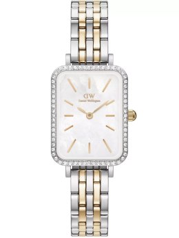 ZEGAREK DAMSKI DANIEL WELLINGTON Quadro Lumine Bezel 5-Link Two-Tone DW00100671 + BOX (zw519g)