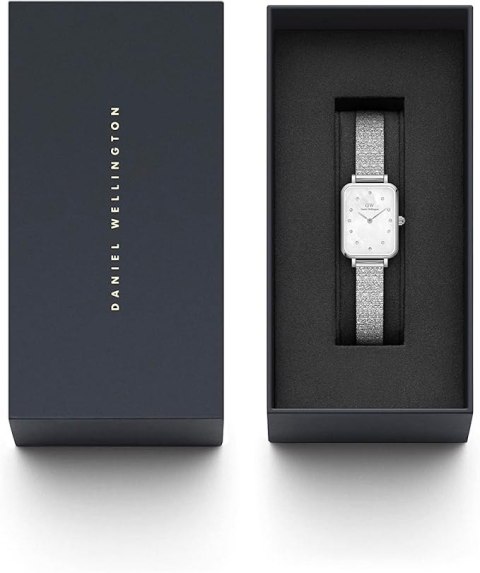 ZEGAREK DAMSKI DANIEL WELLINGTON Quadro Lumine Pressed Piano 20mm DW00100580 + BOX (zw519c)
