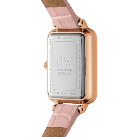 ZEGAREK DAMSKI DANIEL WELLINGTON Quadro Pressed Melrose Pearl 20mm DW00100508 + BOX (zw521a)