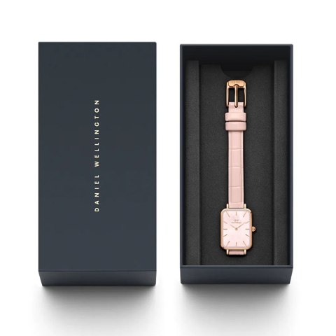 ZEGAREK DAMSKI DANIEL WELLINGTON Quadro Pressed Melrose Pearl 20mm DW00100508 + BOX (zw521a)