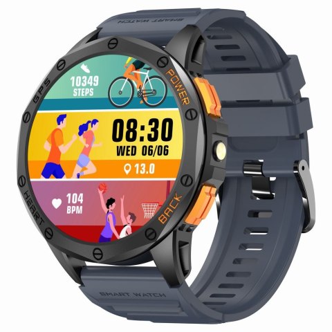 SMARTWATCH MĘSKI GRAVITY GT24-1 - LATARKA, DODATKOWY PASEK (sg033a)