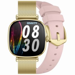 SMARTWATCH DAMSKI GRAVITY GT32-1 - ROZMOWY BLUETOOTH, DODATKOWY PASEK (sg047a)