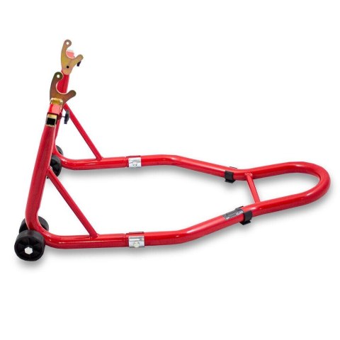 Stojak motocyklowy czerwony uchwyt podnośnik 200kg tylne koło 21-34cm motor