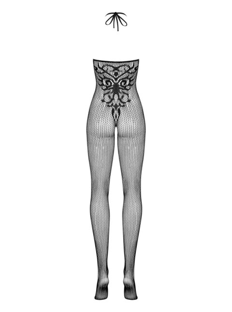 OBSESSIVE G308 BODYSTOCKING CZARNE WZORZYSTE 50005-5